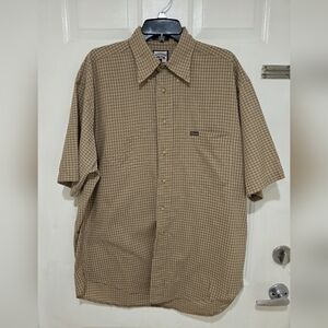 Men's Brown Checkered Shirt